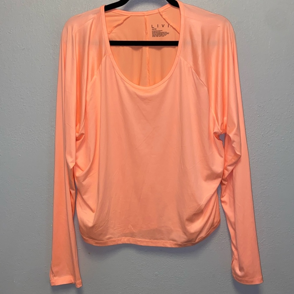 Livi Active Peach Long Sleeve Top